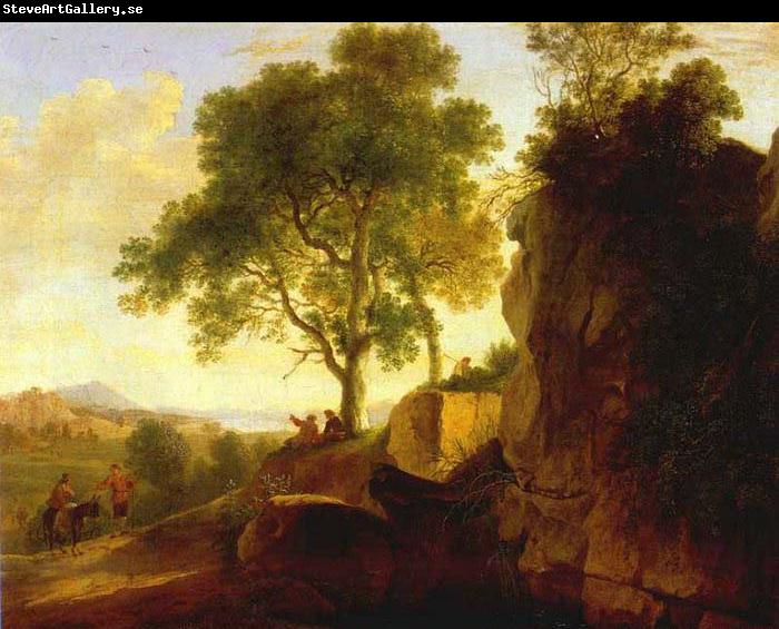 SWANEVELT, Herman van Landscape with Tall Rocks